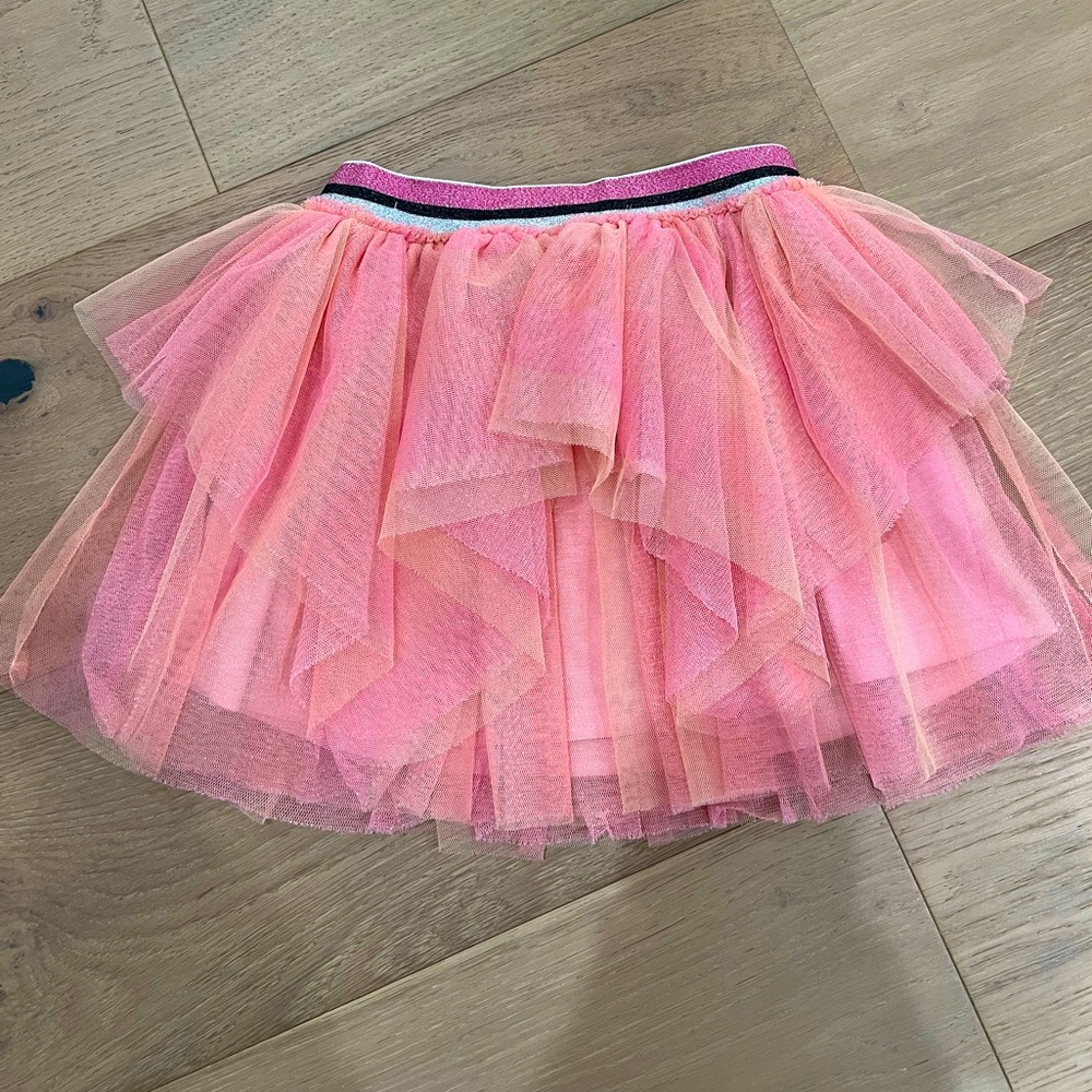 Nordstrom Truly Me by Sara Sara | Pink Tulle Skirt -Metallic | 4T Girls